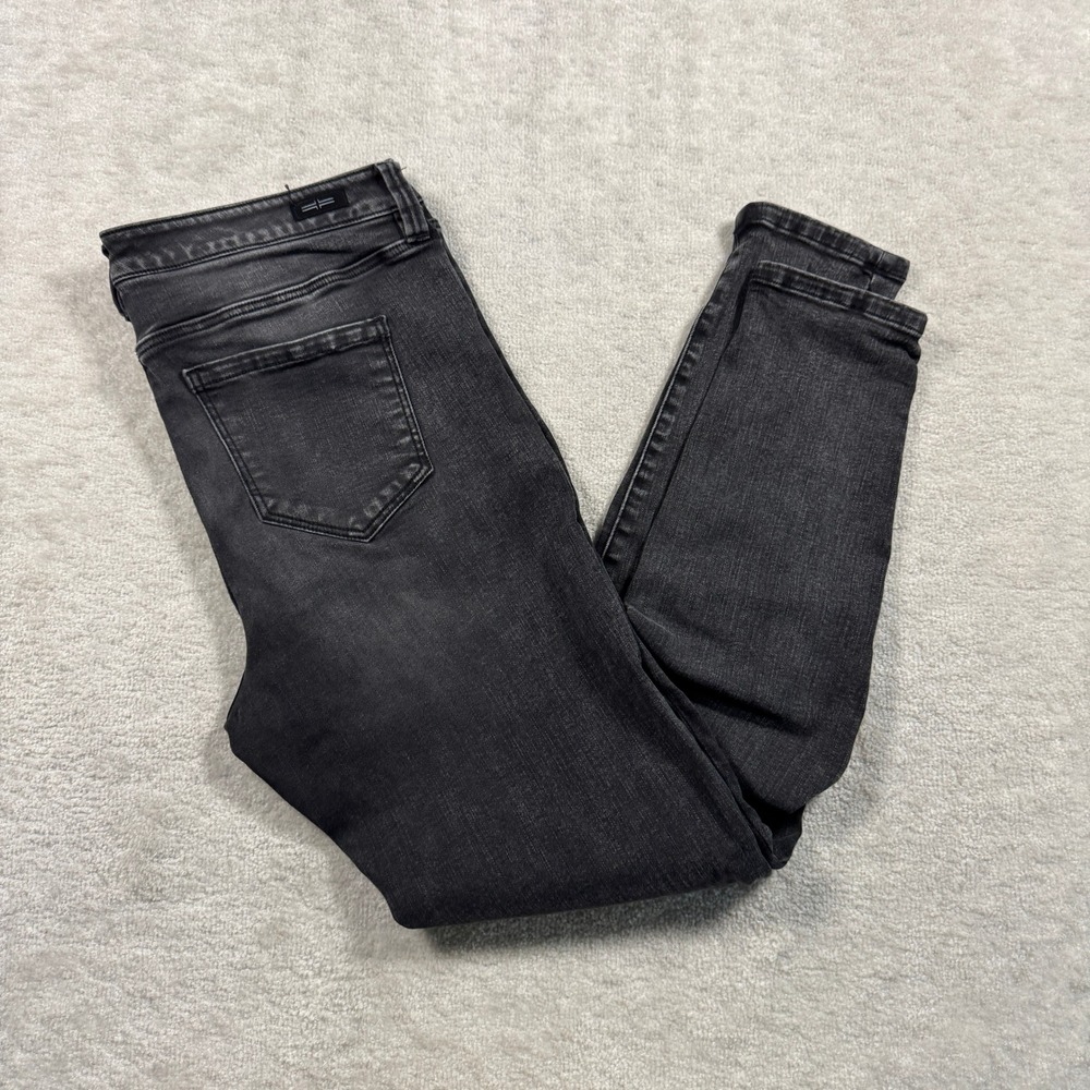 Liverpool Skinny Jeans Womens 12/31 Black The Skinny Mid Rise Stretch Denim Pant